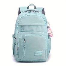 (Blue) Large Capacity Foldable Backpack - Adjustable Straps, Multiple Compartments, Durable Oxford Fabric, Solid Color (Pink/Blue/Black) for Women & Men,