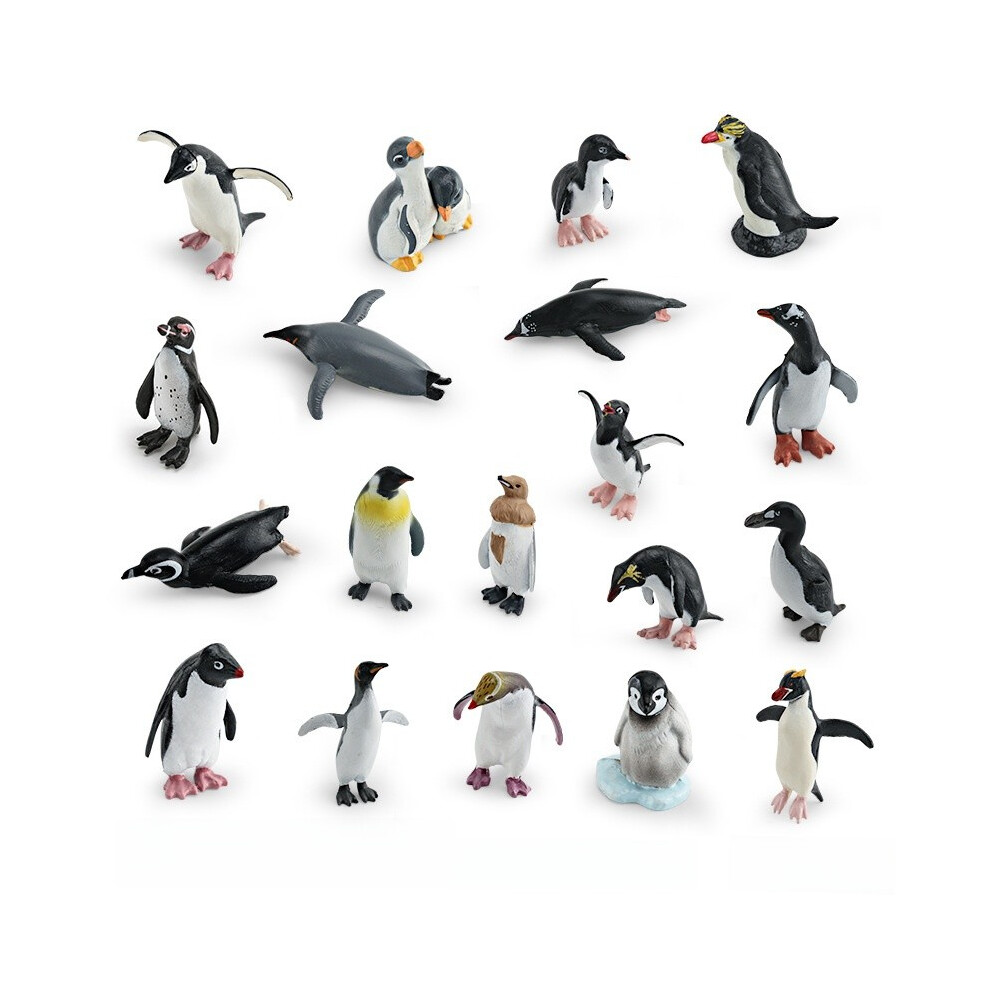 (StyleC)Modèle manchot animal polaire avec manchot empereur pour collectionneurs présentoir et cadeaux