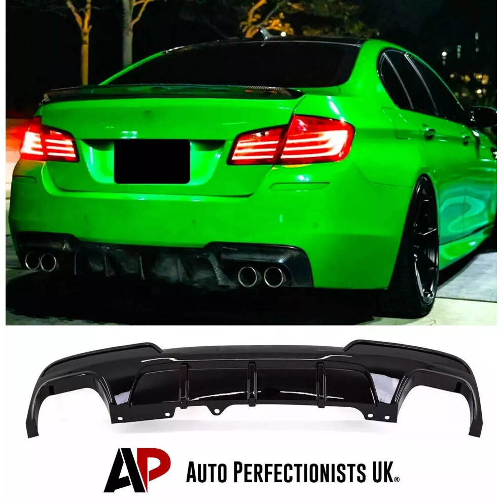 For Bmw 5 Series F10 F11 Rear Quad Diffuser Lip Valance Bumper M Sport 5061072666148