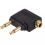 2X Airplane Flight Headphone Dual Adapter Converter Standard 3.5mm Plug Socket 4