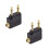 2X Airplane Flight Headphone Dual Adapter Converter Standard 3.5mm Plug Socket 1