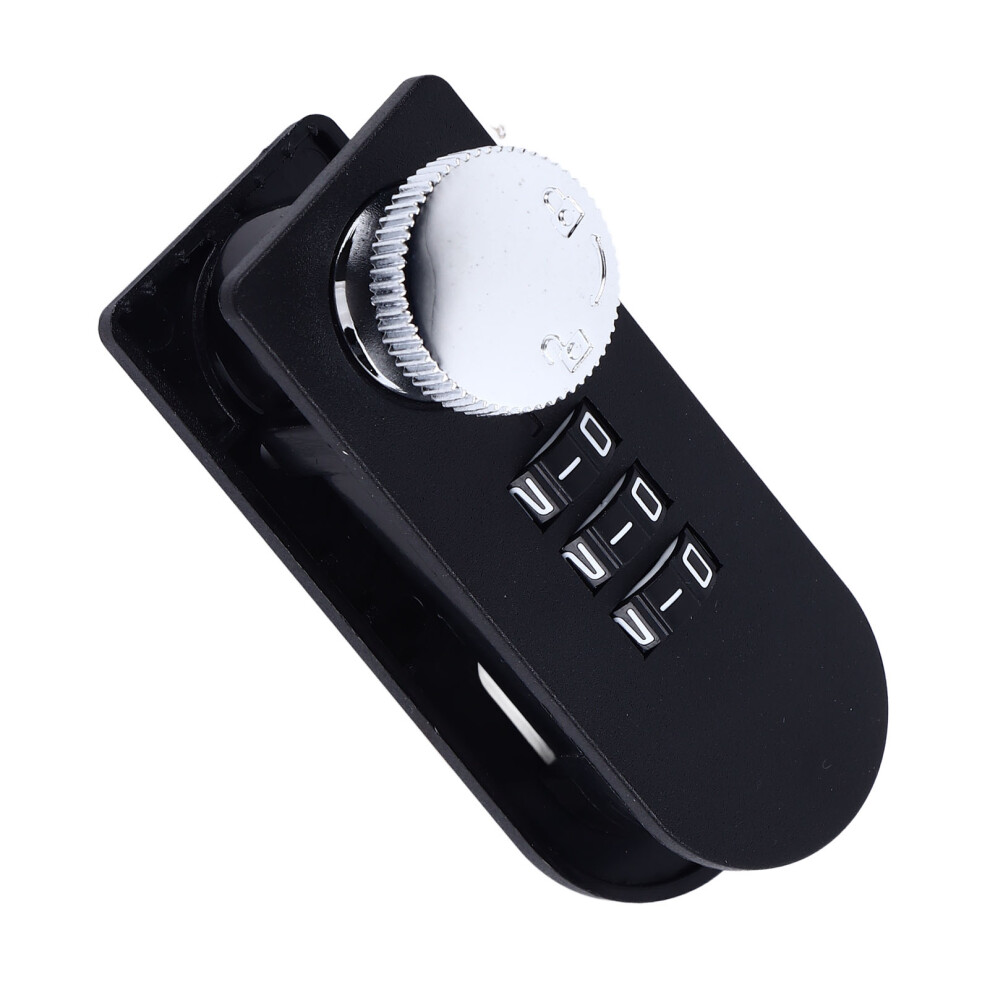 Combination Cabinet Lock Resettable 3 Digit Mechanical Password Lock For Drawers Wardrobes Single Drawer Mounting 6901318474887