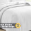 (White, Super King) 3 Piece Emboss Bedspread Quilted Bedding Set Throw 4