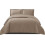 (Mink, Double) 3 Piece Emboss Bedspread Quilted Bedding Set Throw 3
