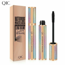 QIC Black Mascara 4D Fibre Lash Lengthening Waterproof Volume Long Lasting Starry
