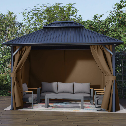 10 x 10 ft Gazebo Curtain Set