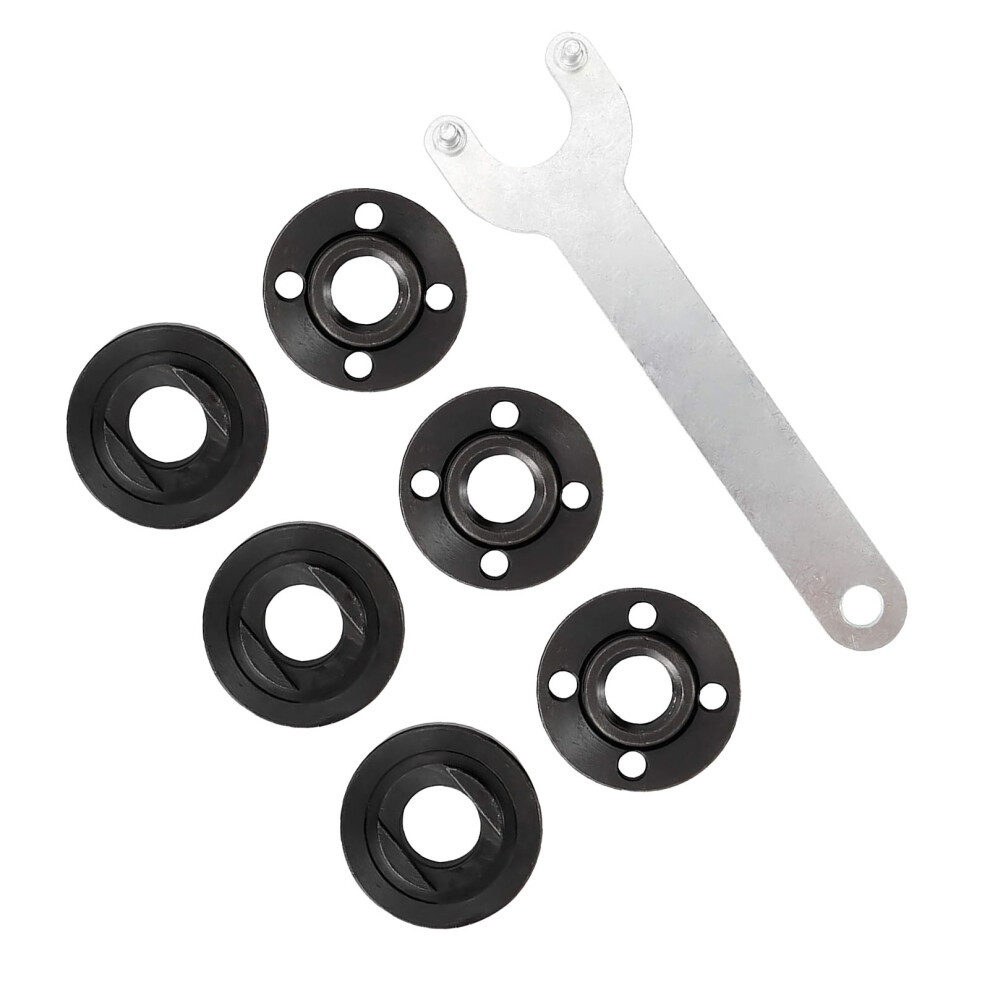 7Pcs Grinder Flange Angle Wrench Lock Nut 4.5 5 5/8Â11In Metal Spanner Power Tool Replacement Part For Dw 193465Â4 4631318555409