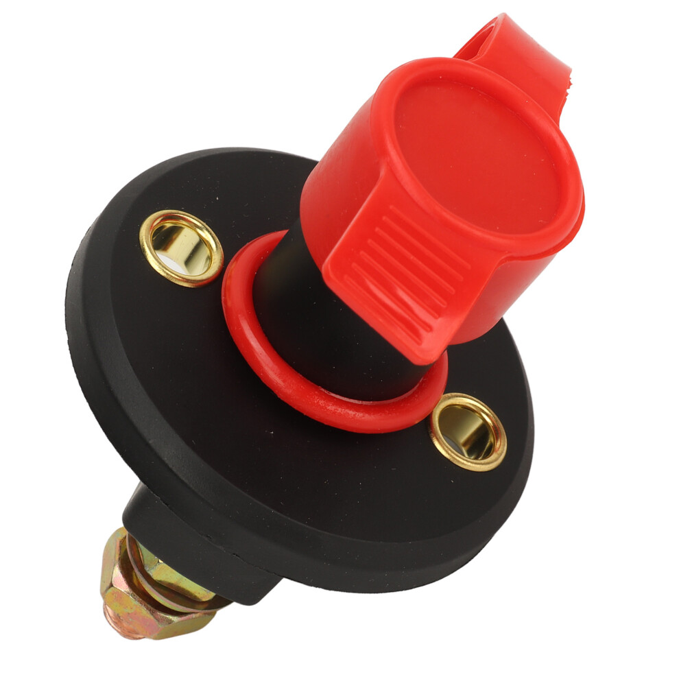 Battery Disconnect Switch Dc12 To 24V Power Isolator On Off Switch With 2 Power Off Switches 4 Brass Terminals For Car Rv 8751318568875