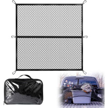 Filet de chargement hautement élastique, organiseur en maille simple pour benne de camion, 1,2 x 1,2 m, extensible jusqu'à 2,1 x 2,1 m