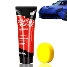 Cire de réparation anti-rayures pour voiture, kit anti-rayures haut de gamme, pâte de réparation anti-rayures, cire de polissage avec éponge pour