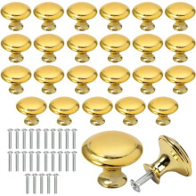 Lot de 25 boutons de porte, de meuble, de tiroir, en alliage d'acier inoxydable, étanches, 27 mm