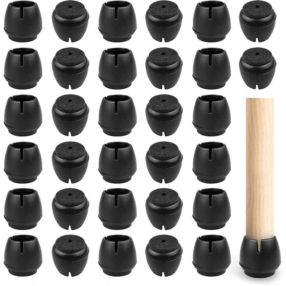 (As show, One size) 32 Pieces (18-21mm) Chair Foot Pad, Rubber Chair Leg Protector, Anti-Slip Rubber Chair Feet Protector, for Tables, Chairs, Sofas a-image-OPC-PHT8GP5-NEW