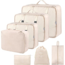 Organisateur de voyage, 7 organiseurs de bagages pour le voyage, organisateurs de bagages de différentes tailles, cubes étanches pour le voyage