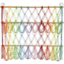Hamac de rangement pour jouets, hamac mural en maille pour animaux en peluche, hauteur réglable, organisateur suspendu pour chambre à coucher