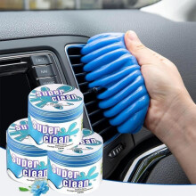 Lot de 3 gels nettoyants pour intérieur de voiture, nettoyant pour clavier d'ordinateur