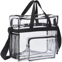 Trousse de toilette transparente en PVC, trousse de maquillage étanche, trousse de voyage transparente pour hommes, femmes et enfants