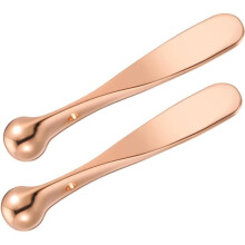 Lot de 6 applicateurs de crème pour les yeux en métal, cuillère de maquillage, accessoire de soin de la peau