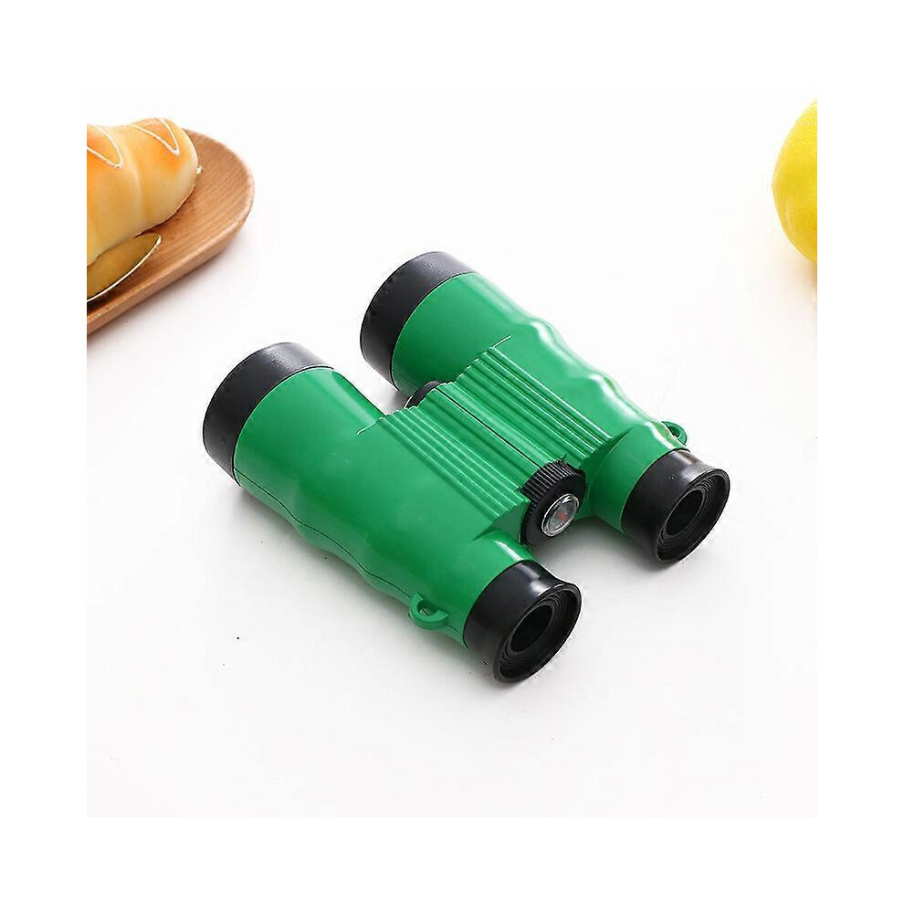 (As show, One size) Child Binocular, Child Kid Outdoor Birding Maginification Binocular Shock Proof Toy Binoculars green
