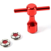 (As show, One size) Golf Key Wrench, 2Pcs High Strength Putter Weights Set Compatible with Putters Golf Replacement Accessory(10g)