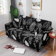 (As show, One size) Stretch Sofa Cover Printed Couch Covers Armchair Slipcovers for Cushion Couches Sofas Elastic Universal Furniture Protector with 2 Pillowcase, Anti ca