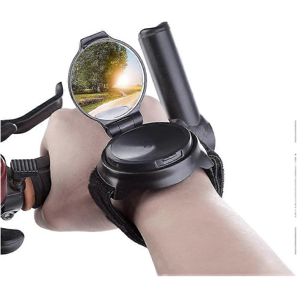 (As show, One size) Bike Mirror, Bracelet Bike Mirror Rear View Mirror, 360 Rotating Mirror Rear View Mirror, Safety