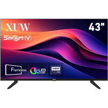 XUW 43-inch Full HD Smart TV, D-LED backlight Television, Borderless Design,HDMI USB DVB-T2/S2 RJ45 Interface