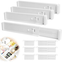 Séparateurs de tiroirs - Non marqués - 10 pièces - Réglables 33-58 cm - ABS durable - Multifonctions