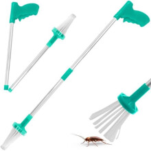 Attrape-araignées, attrape-insectes pliable, attrape-araignées à long manche, attrape-insectes portable, pince à araignées à longue main