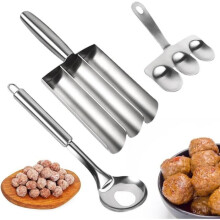 Machine à boulettes de viande, triple pelle à boulettes de viande, boulettes de viande, machine à boulettes de viande avec pelle de coupe