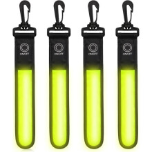 4 pendentifs réfléchissants à LED, 3 modes d'éclairage de sécurité pour enfants - Bande réfléchissante pour cartable et sac à dos