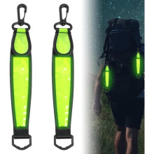 Pendentifs réfléchissants à LED, réflecteurs pour cartable, éclairage de sécurité pour enfants - 3 modes - Étanche - pour sac à dos