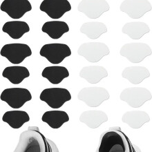 Patchs de réparation de talon de chaussure auto-adhésifs anti-chute 2 tailles 8 paires noir et blanc plusieurs couleurs