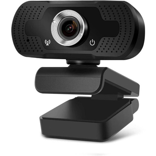 Webcam 1080p avec microphone – Mini caméra USB pour ordinateur de bureau compatible Windows et Mac