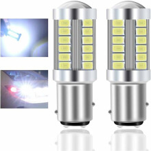 Lot de 2 ampoules LED 1157 BAY15D 900 lm pour feux de recul 12 V, très lumineuses, VHV