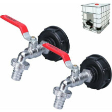 adaptateurs de réservoir IBC 12quot robinet pour réservoir 1000L récupération des eaux de pluie raccord de tuyau d'arrosage VHV