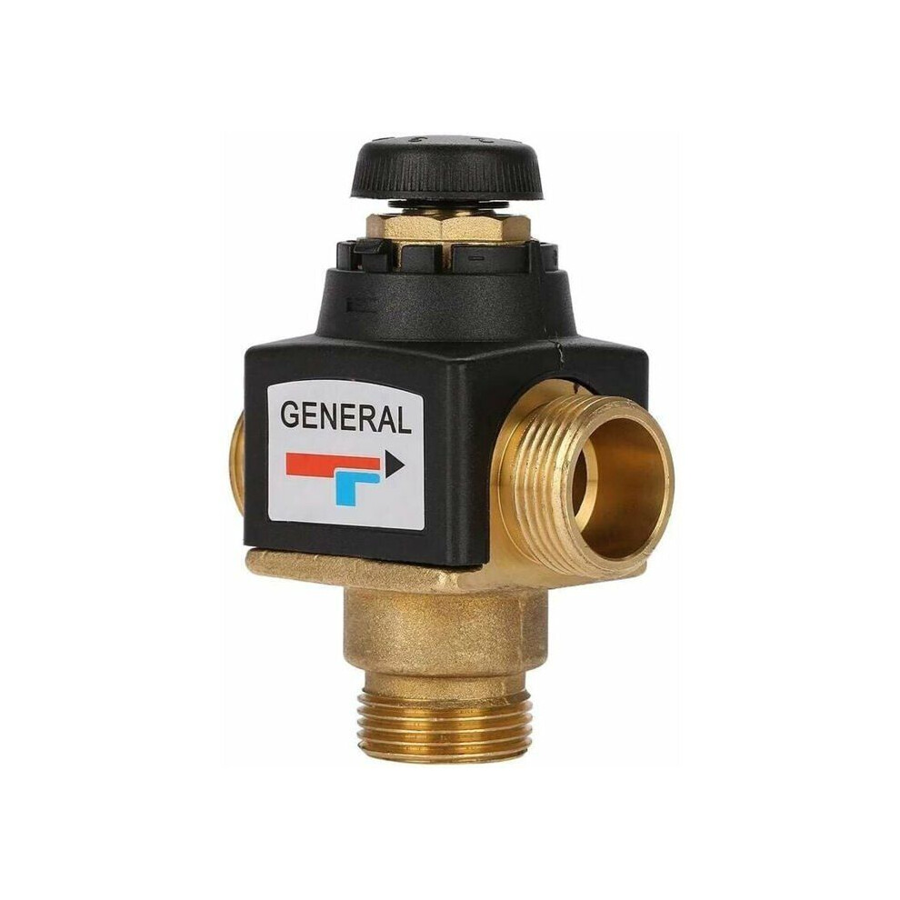 Mitigeur thermostatique pour chauffe-eau solaire en laiton 3 voies filetage mâle DN20 Pratique et efficace THT