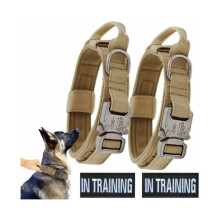 Lot de 2 colliers tactiques réfléchissants réglables pour chien VHV