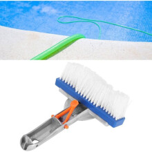 Brosse de piscine portable en nylon de 55 pouces, accessoire pour nettoyeur de piscine, brosse de sol murale pour VHV