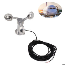Anémomètre en alliage d'aluminium, capteur de vitesse du vent 3 tasses VHV