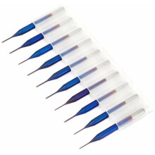 Lot de 10 forets fraises carbure pour gravure de circuits imprimés 06mm VHV