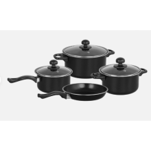 Non Stick 7 Pcs Cookware Set Cooking Casserole Pot Frying Pan Saucepan With Lids