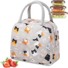 Sac à lunch isotherme, sac à lunch isotherme portable avec poignée, sac à lunch isotherme réutilisable, pour le travail, le bureau, l'école