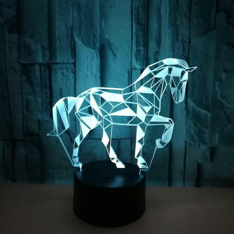 (As Show, One Size) 3D Optical Illusion Lamp Led Night Optical Illusions Night Lamp 7 Colors Touch Bedside Lamp Bedroom Table Art Deco Child Ni Light