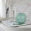 (As show, One size) Shower Wall Clock Temperature Display with Touch Screen Suction Cup Kitchen Bathroom Timer Pink 2