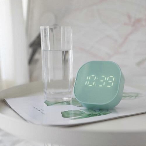 (As show, One size) Shower Wall Clock Temperature Display with Touch Screen Suction Cup Kitchen Bathroom Timer Pink 1