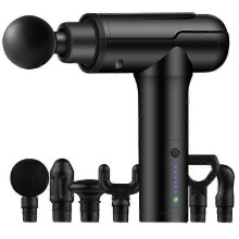 (As show, One size) Muscle massager Muscle massage gun Muscle therapy gun Percussion massager black