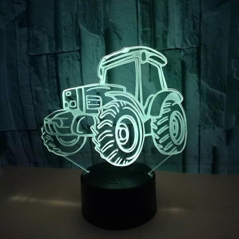 (As Show, One Size) 3D Optical Illusion Lamp Led Night Optical Illusions Night Lamp 7 Colors Touch Bedside Lamp Bedroom Table Art Deco Child Ni Light
