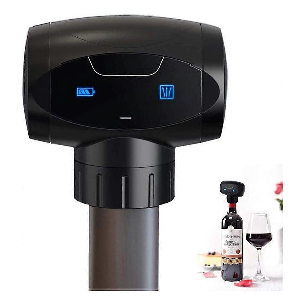 (As show, One size) Electric Wine Bottle Vacuum Pump with StopperWine Storage Vacuum Stopper Electric Vacuum Wine Storage Tool Red Wine Storage Vacuum Stopper