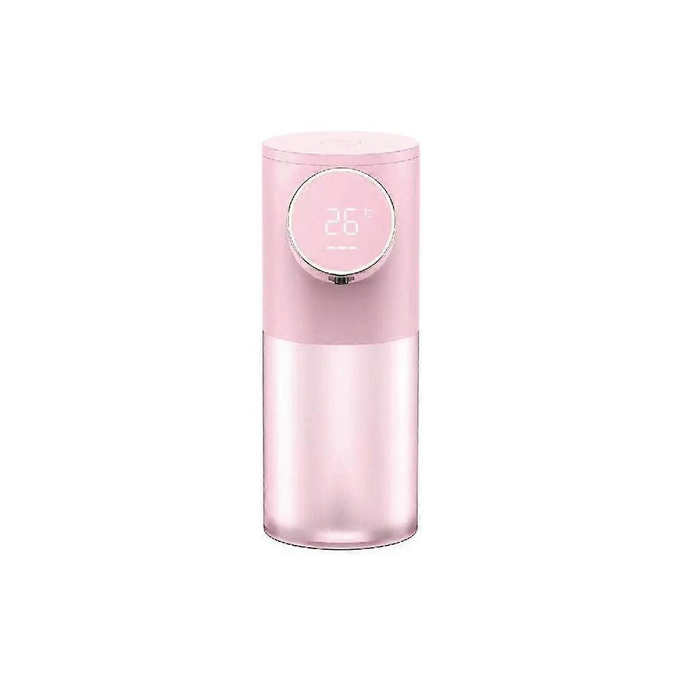 (As show, One size) Automatic Electric Induction Foam Hand Soap Dispenser,Smart Induction Soap Dispenser Foam Hand Sanitizer Machine(Pink)
