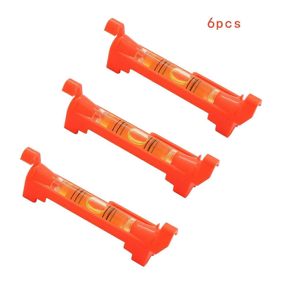 (As show, One size) Mini Pocket High Precision String Spirit Level With Molded Hooks String Line Level, Tile Gutter For Brickwork Plumbing orange